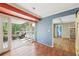 Cozy covered back porch, perfect for outdoor relaxation and entertaining at 3734 Fox Hills Se Dr, Marietta, GA 30067