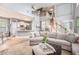 Inviting living room view with open floorplan and staircase access to upper level at 6155 Falls Landing Dr, Cumming, GA 30040