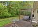 Backyard patio with outdoor seating for relaxation and entertainment at 161 Gann Cemetery Rd, Dallas, GA 30157