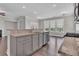 Kitchen with granite countertops, stainless steel appliances, and a view from the window at 1610 Habersham Villa Dr, Cumming, GA 30041