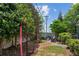 Spacious backyard with a cozy patio seating area, fire pit and room for outdoor recreation at 6925 Colfax Ave, Cumming, GA 30040