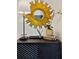 Hall table with lamp, golden sunburst mirror, and stylish decor at 6925 Colfax Ave, Cumming, GA 30040