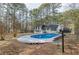 Backyard with in-ground swimming pool and view of the house at 7020 Camp Valley Rd, Riverdale, GA 30296