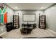 Finished basement media room with a large screen, perfect for movie nights and relaxation at 3389 Robinson Farms Ne Trce, Marietta, GA 30068