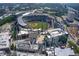 Aerial view of Truist Park stadium and surrounding area at 602 Country Park Se Dr, Smyrna, GA 30080