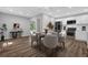 Charming living space with an open layout, blending the dining area with the kitchen at 1080 Westmont Sw Rd, Atlanta, GA 30311