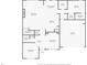 Detailed floor plan showcasing the layout of the living room, kitchen, bedrooms, and bathrooms at 265 Riverclub Rd, Acworth, GA 30101