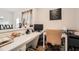 Bright home office with lots of desk space, natural light, and modern decor at 265 Riverclub Rd, Acworth, GA 30101