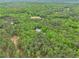 An aerial view shows lush green landscaping around a secluded property, offering scenic privacy at 8901 Watkins Mill Rd, Winston, GA 30187