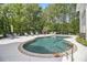 Private swimming pool with a stone patio and a stone fireplace for outdoor relaxation at 8901 Watkins Mill Rd, Winston, GA 30187