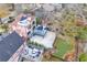 Aerial view of a home showing its deck, patio, rooftop deck and green back yard at 1216 E Rock Springs Ne Rd, Atlanta, GA 30306