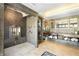 Custom bathroom with designer tile, vanity, and spacious walk-in shower at 1216 E Rock Springs Ne Rd, Atlanta, GA 30306