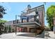 Rear exterior view with parking and upper deck at 1216 E Rock Springs Ne Rd, Atlanta, GA 30306