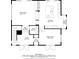 Floor plan of the second level showing the kitchen, living room, and dining area at 1216 E Rock Springs Ne Rd, Atlanta, GA 30306