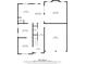 First floor plan featuring kitchen, living room, dining room, and garage layout at 1314 Bentley Estates Dr, Dacula, GA 30019