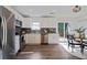 Eat-in kitchen with stainless steel appliances and sliding glass door at 2222 Hill Nw St, Atlanta, GA 30318