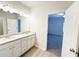 Bright bathroom featuring a double vanity at 5096 Cumberland Ct, Villa Rica, GA 30180