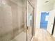 Modern bathroom features a glass shower at 5096 Cumberland Ct, Villa Rica, GA 30180