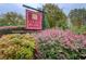 Community sign with colorful flowers at 608 Red Leaf Way, Canton, GA 30114