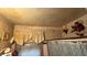 A view of the bathroom's shower and floral wallpaper at 2234 Glendale Dr, Decatur, GA 30032