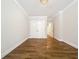 Bedroom with hardwood floors, white trim and doors, and neutral paint at 2419 Boulder Se Rd, Atlanta, GA 30316