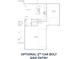 Optional 3rd Car Bolt Side Entry floor plan featuring a one car garage and extra storage/pantry space at 3272 Lions Ruby Ln, Atlanta, GA 30349
