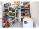 A well-organized storage room with lots of shelving and plenty of bins and containers at 3220 Millwood Se Trl, Smyrna, GA 30080
