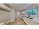 Well-lit kitchen with stainless steel appliances, white cabinets, and sleek countertops for a modern feel at 5368 Knights Lndg, Ellenwood, GA 30294