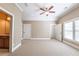 Bonus room featuring carpet floors, recessed lighting, and two closets at 100 Ashley Hall Ct, Woodstock, GA 30188
