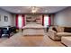 Spacious bedroom includes a daybed, pool table, foosball table, comfortable seating, and ample lighting at 1120 Bentwater Dr, Acworth, GA 30101