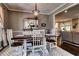 Dining room featuring wooden table and chairs, gray walls, and view to the living room at 1120 Bentwater Dr, Acworth, GA 30101