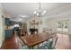 Inviting dining area seamlessly connects the kitchen and living spaces, perfect for Gathering gatherings at 710 Crab Orchard Ct, Roswell, GA 30076