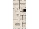 Detailed second-floor floor plan highlighting the bedrooms, bathrooms, loft, and walk in closet layout at 1724 Gunnin Nw Trce # 232, Atlanta, GA 30318