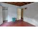 This room needs a complete remodel; the bedroom has peeling paint and a damaged floor at 1182 Bronx Nw St, Atlanta, GA 30314