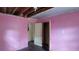 This bedroom needs a complete remodel; the room has peeling paint and damaged ceilings at 1182 Bronx Nw St, Atlanta, GA 30314