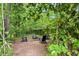 Relaxing backyard fire pit area surrounded by mature trees creates a private retreat at 2078 Marshalls Se Ln, Atlanta, GA 30316