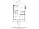 Floorplan for the first floor shows the kitchen, dining room, living room, bath, hall and porch at 2078 Marshalls Se Ln, Atlanta, GA 30316