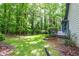 View of the heavily wooded area that serves as a backdrop for this property at 4953 Mcpherson Ne Dr, Roswell, GA 30075