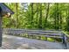 Spacious deck overlooking a lush, green wooded area at 4953 Mcpherson Ne Dr, Roswell, GA 30075