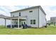 Great backyard featuring a covered patio, lush lawn, outdoor seating and bbq - perfect for entertaining at 7455 Easton Valley Ln, Cumming, GA 30028