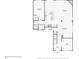 Detailed floor plan showcasing the layout of the first floor, including the kitchen, living room, and bedrooms at 7455 Easton Valley Ln, Cumming, GA 30028