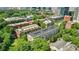 Picturesque aerial view features residential buildings and green space providing a comfortable and scenic living environment at 1055 Piedmont Ne Ave # 409, Atlanta, GA 30309