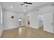 Bright bedroom with two windows, back deck access, and doorways at 1839 Belcher Pl, Austell, GA 30168