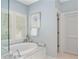 Beautiful bathroom showcasing a standalone tub and stylish fixtures at 6575 Eli Davis Rd, Cumming, GA 30040