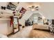 Unique bedroom featuring sloped ceilings, carpet, and a cozy layout perfect for personalized styling and decor at 125 Murphy Creek Ln, Fayetteville, GA 30215