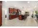 Spacious kitchen features a granite island with seating and stainless steel appliances at 1495 Old Hunters Lake Dr, Marietta, GA 30062