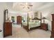 Spacious main bedroom features a trey ceiling and large windows at 1495 Old Hunters Lake Dr, Marietta, GA 30062