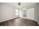 Bedroom with luxury vinyl plank flooring and double door closet at 3230 Deer Valley Nw Dr, Acworth, GA 30101