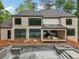A shot of the unfinished backyard area, featuring a pool being installed at 1145 Kingston Drive, Atlanta, GA 30342