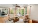Bright living room with hardwood floors, neutral decor, and large windows with backyard view at 1434 Churchill Way, Marietta, GA 30062